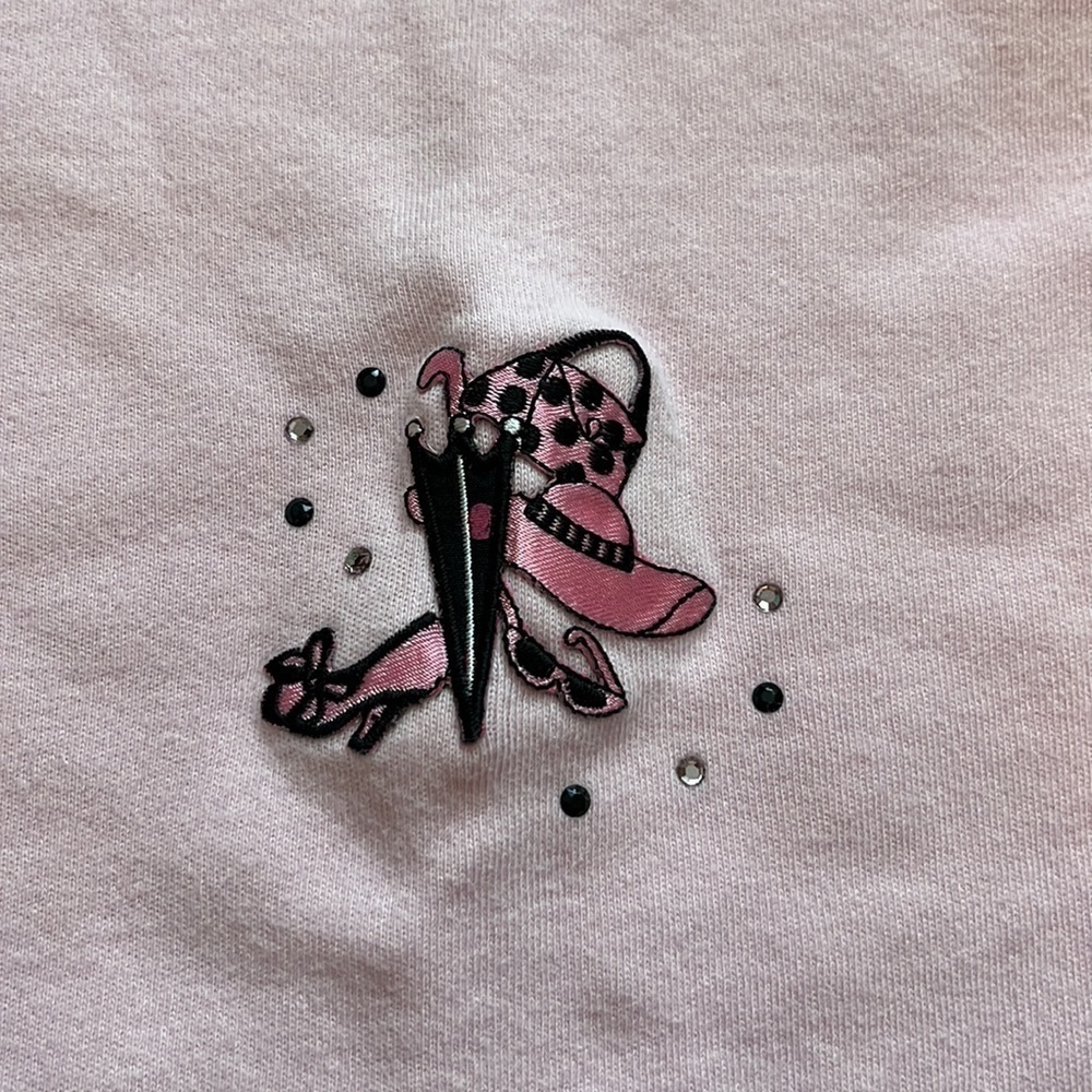 KL Collection women’s pink sleeveless top Barbie look feminine fun shirt size m